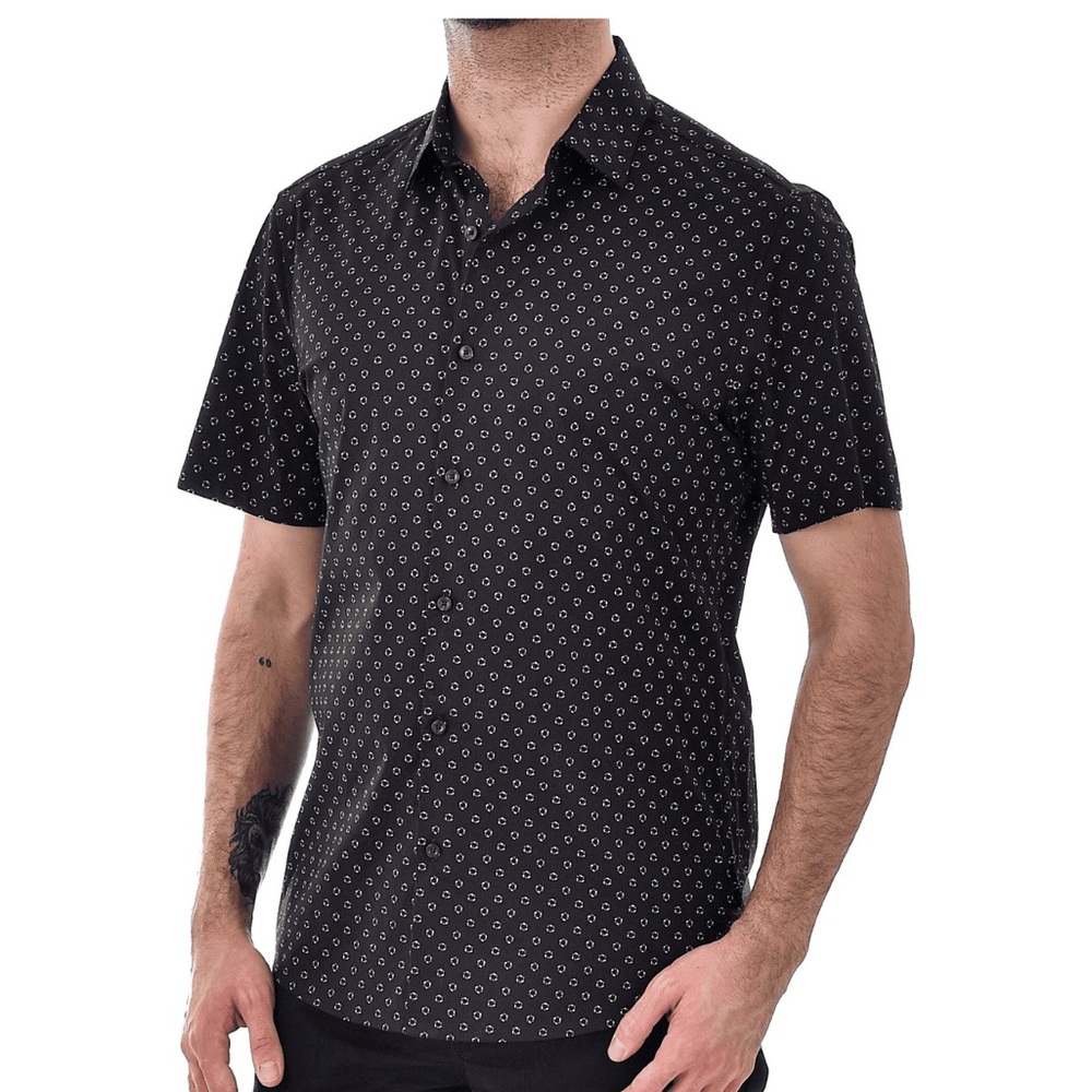 Michael Kors – Short Sleeve Geo Spiral Print Shirt
